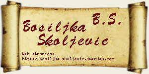 Bosiljka Školjević vizit kartica
